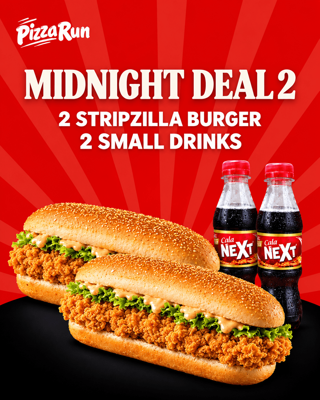 Midnight Deal 2 from Pizza Run Fast Food Karachi