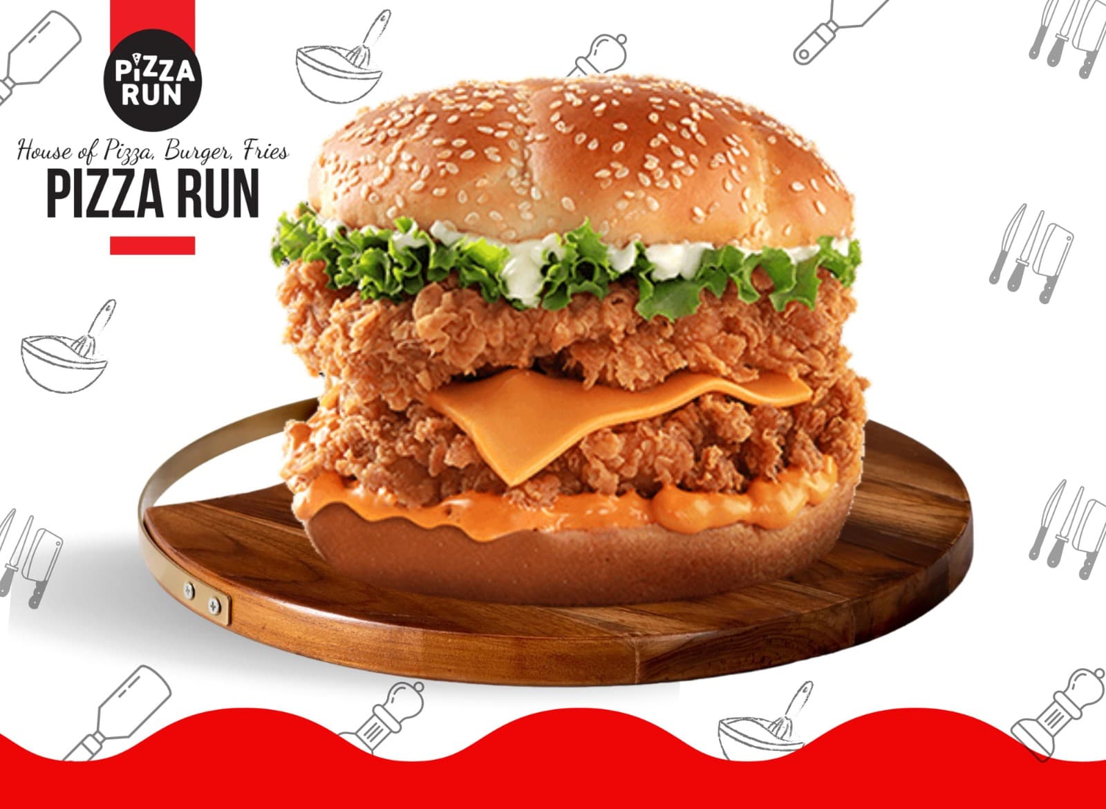 Big Daddy Burger from Pizza Run Fast Food Karachi