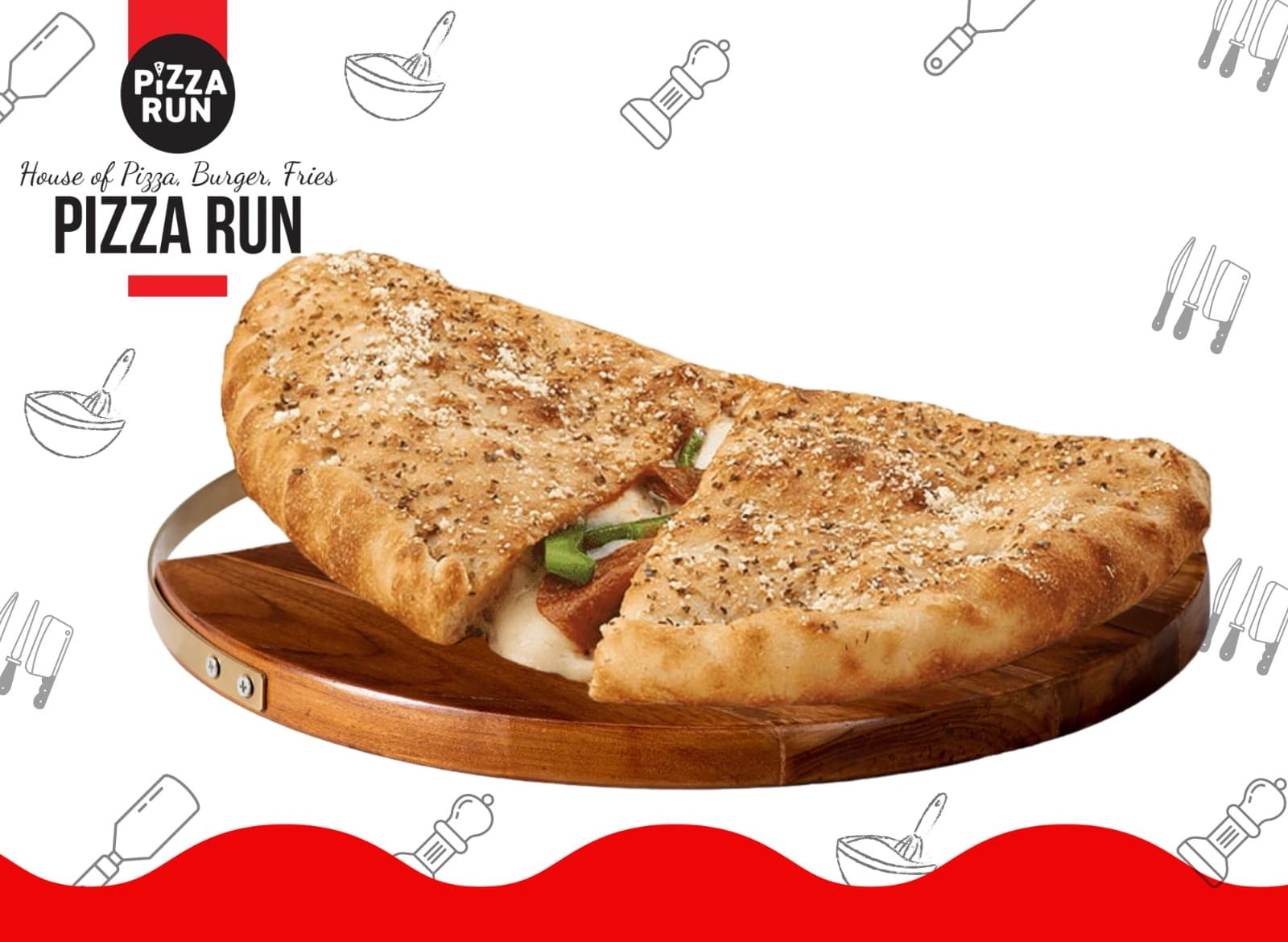 Calzone Sandwich from Pizza Run Fast Food Karachi