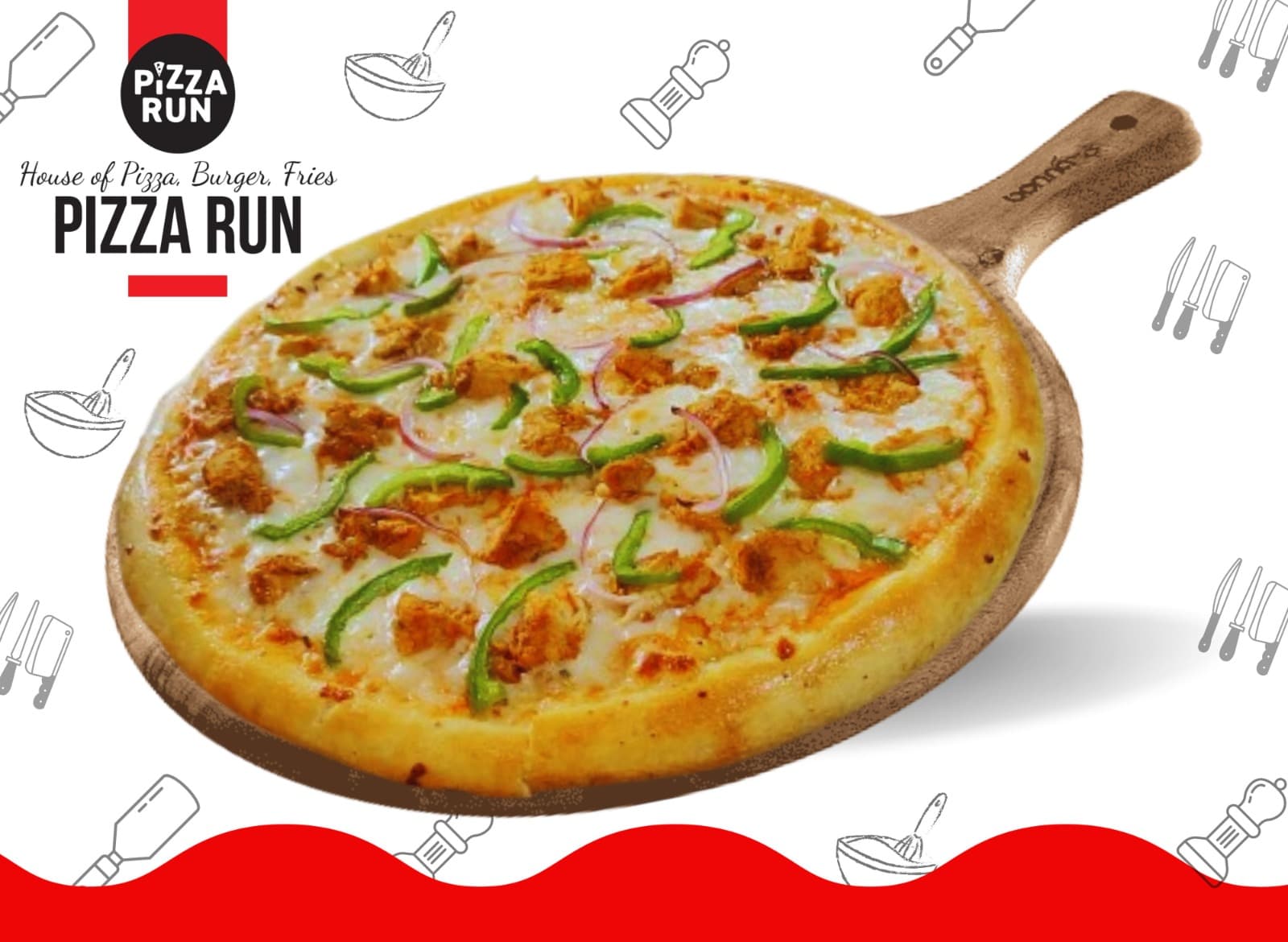 Fajita Sensation Pizza from Pizza Run Fast Food Karachi