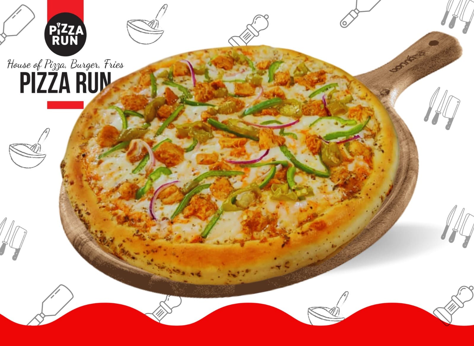 Hot Ranch Pizza from Pizza Run Fast Food Karachi
