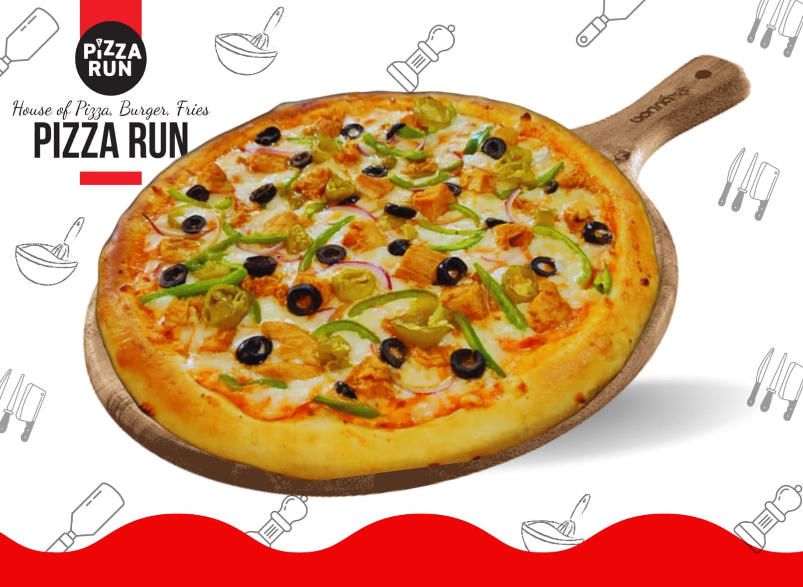 Hot Ranch Pizza from Pizza Run Fast Food Karachi