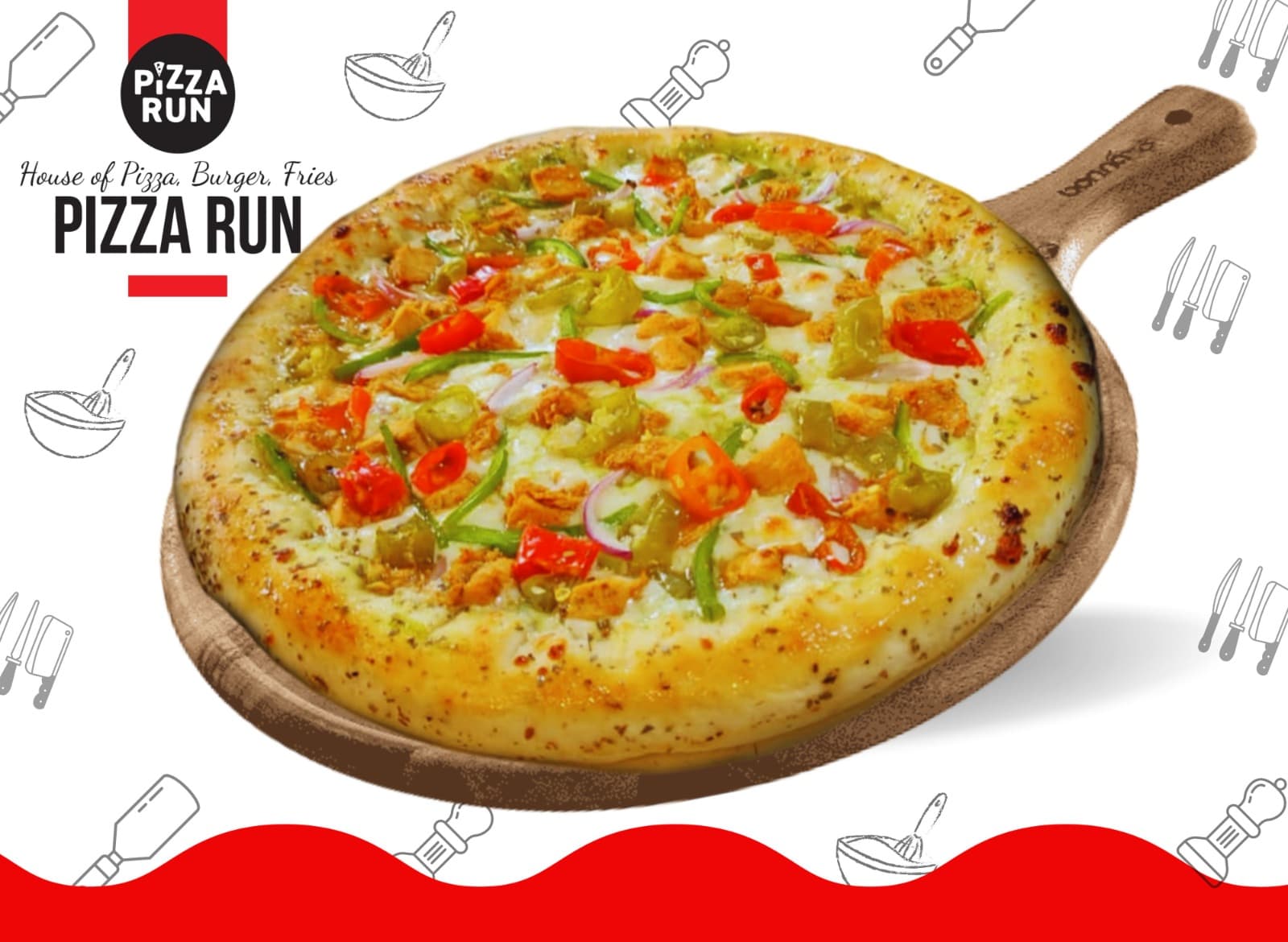 Hot Ranch Pizza from Pizza Run Fast Food Karachi