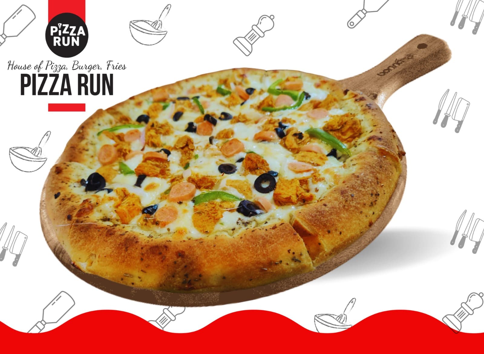 California Crust Pizza from Pizza Run Fast Food Karachi