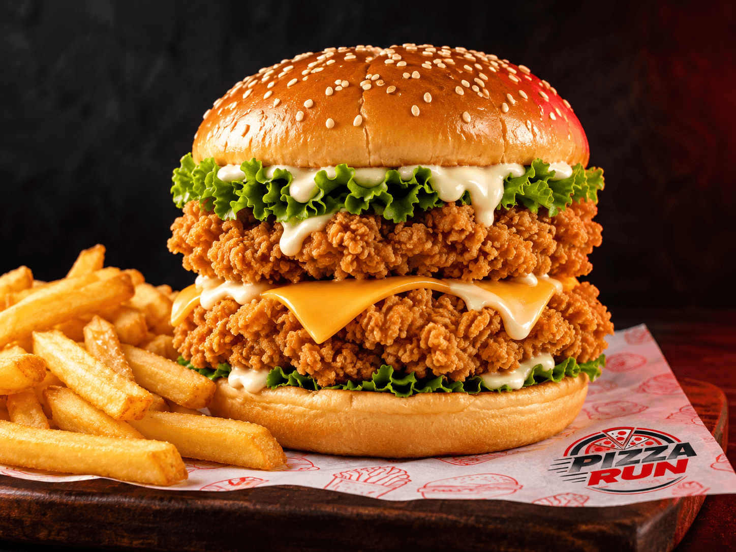 Smoky Burger from Pizza Run Fast Food Karachi